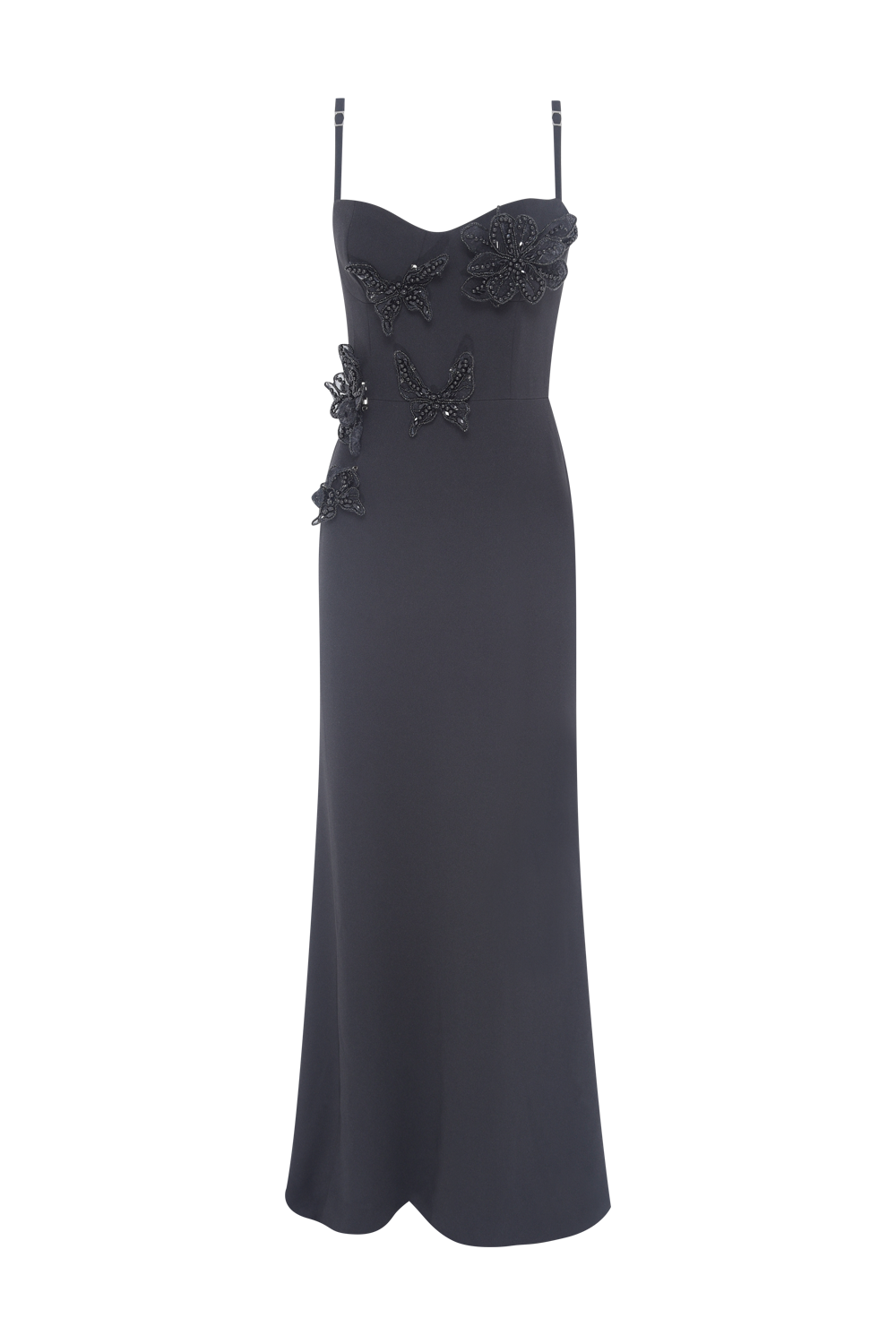 VESTIDO LONGO CREPE MYSTIQUE  PRETO