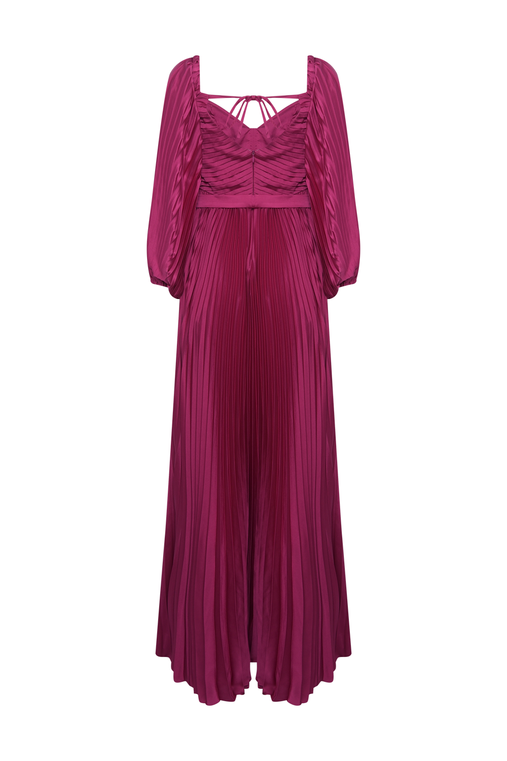 VESTIDO LONGO CETIM DREAM  ROSA ESCURO