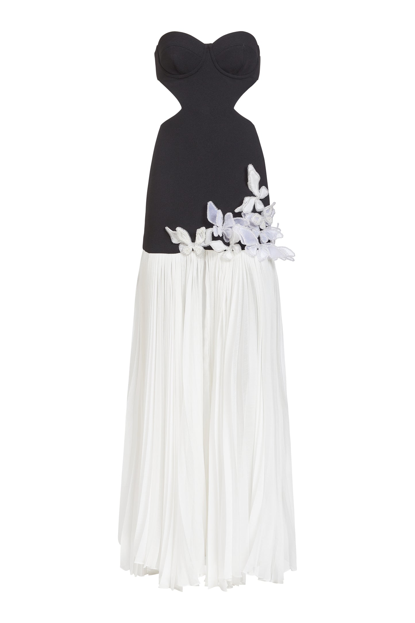 VESTIDO LONGO CREPE PRETO