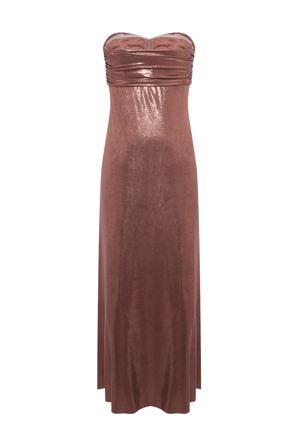 VESTIDO LONGO JERSEY ELYSIAN COBRE