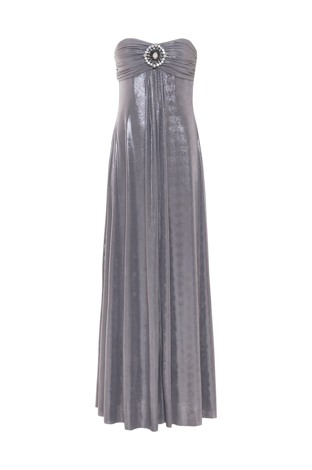 VESTIDO LONGO JERSEY ELYSIAN PRATA