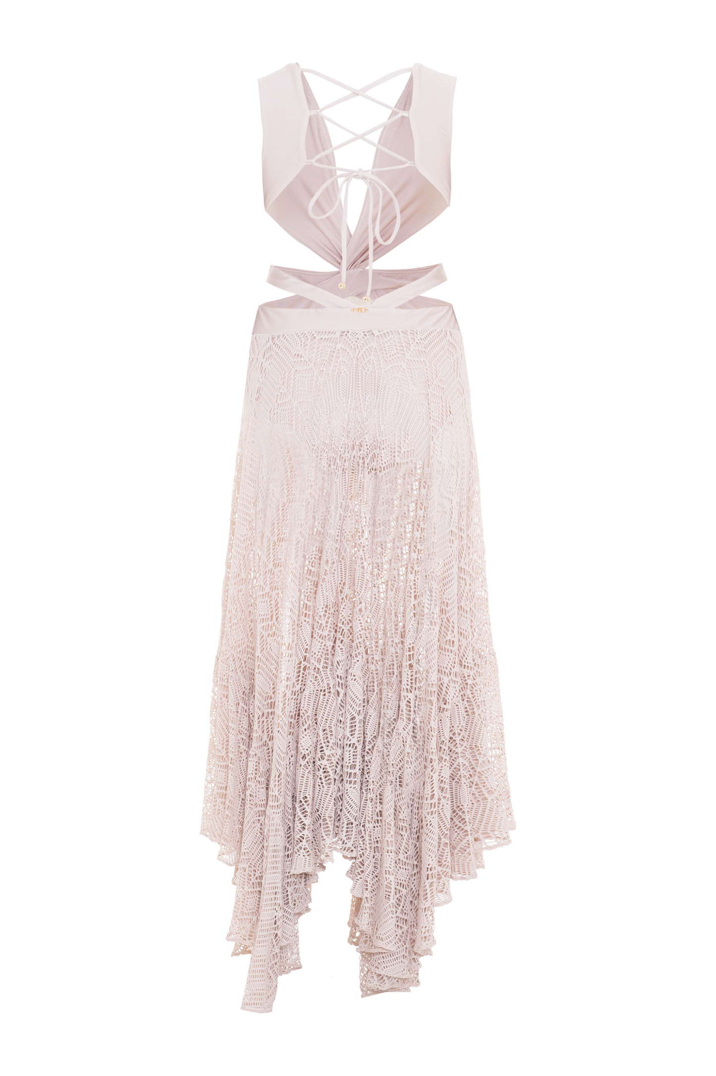 VESTIDO LONGO SOLID LYCRA BEGE