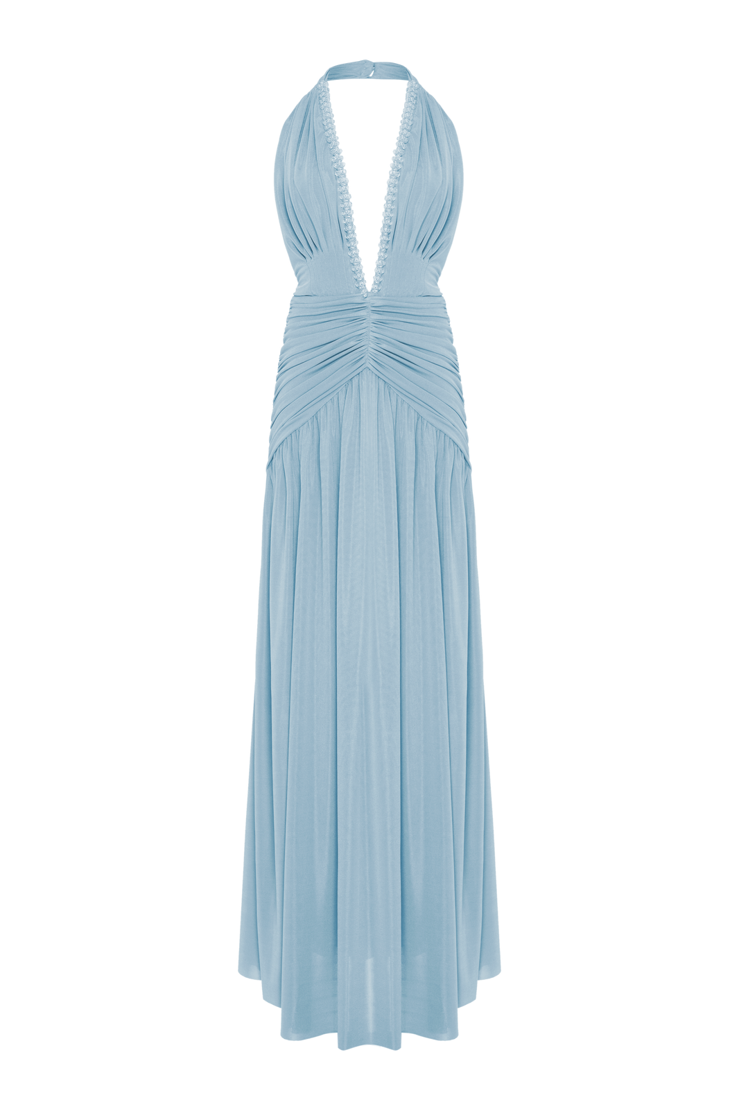 VESTIDO LONGO SUNKISSED JERSEY AZUL