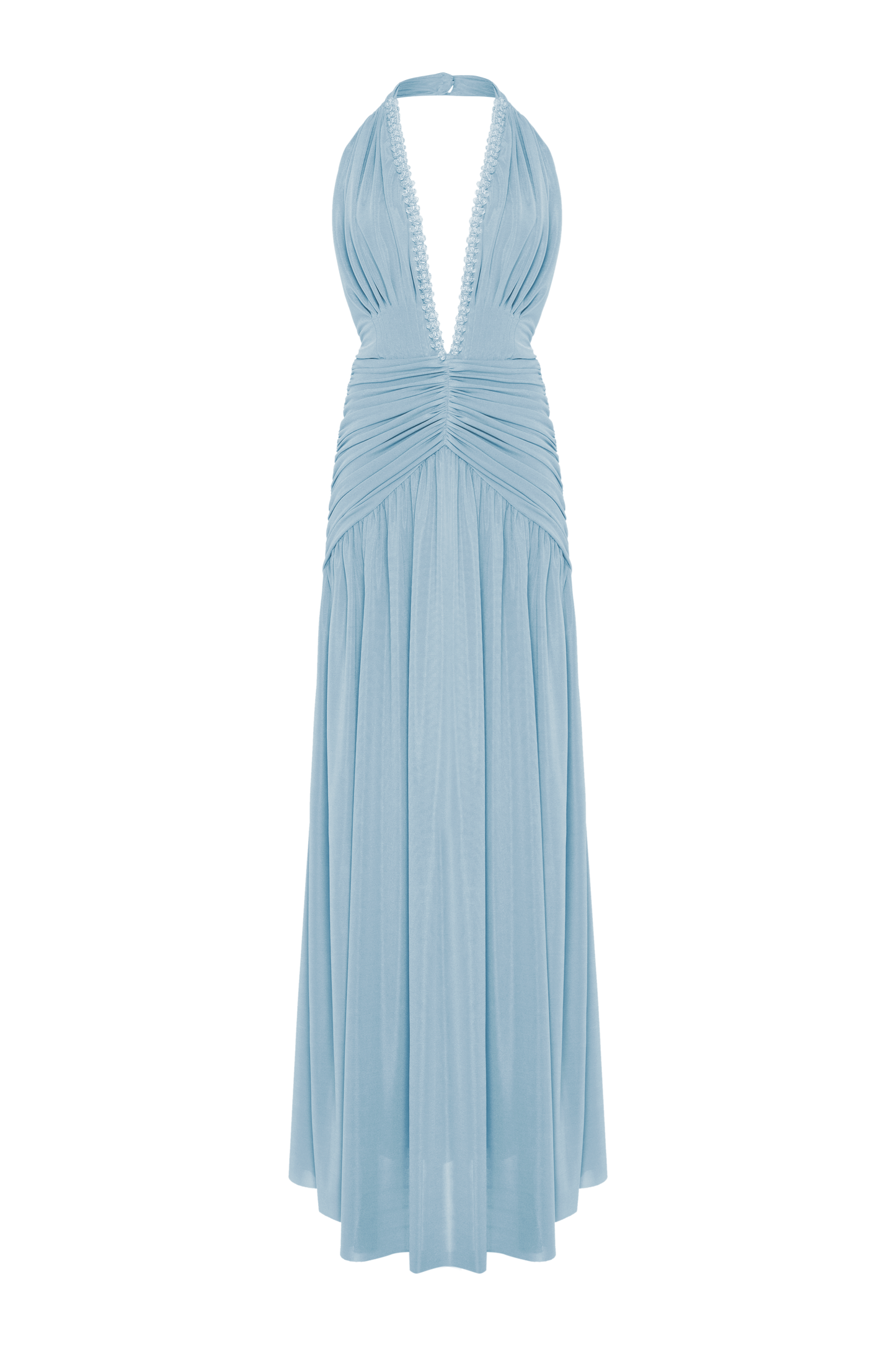 VESTIDO LONGO SUNKISSED JERSEY AZUL