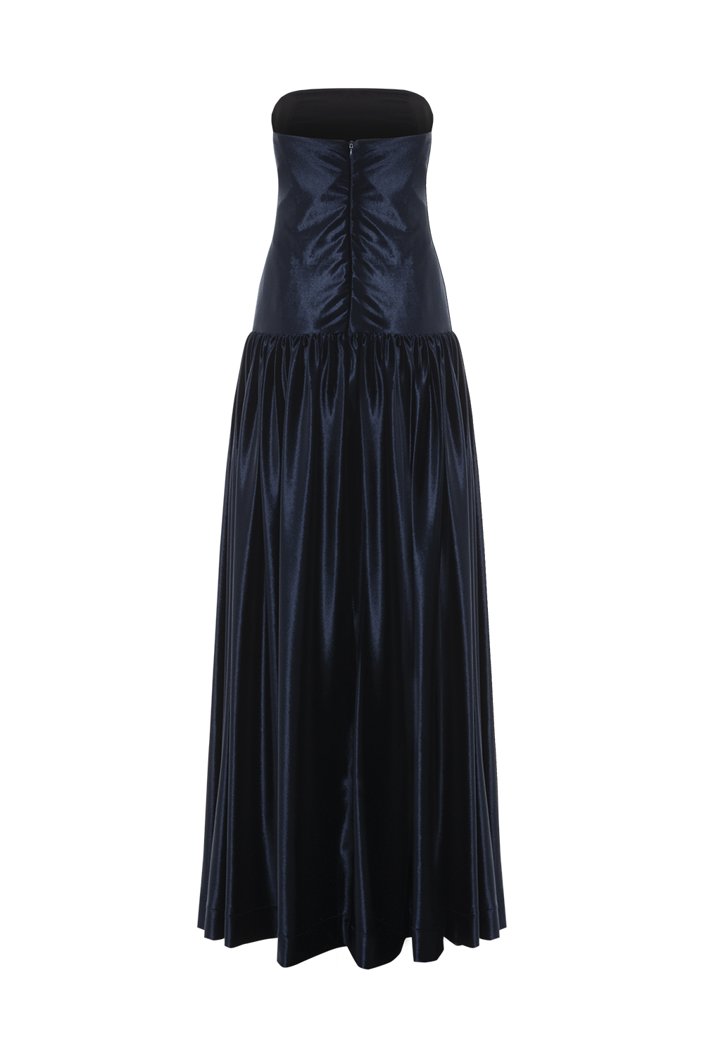 VESTIDO LONGO VELVET DUSK AZUL MARINHO