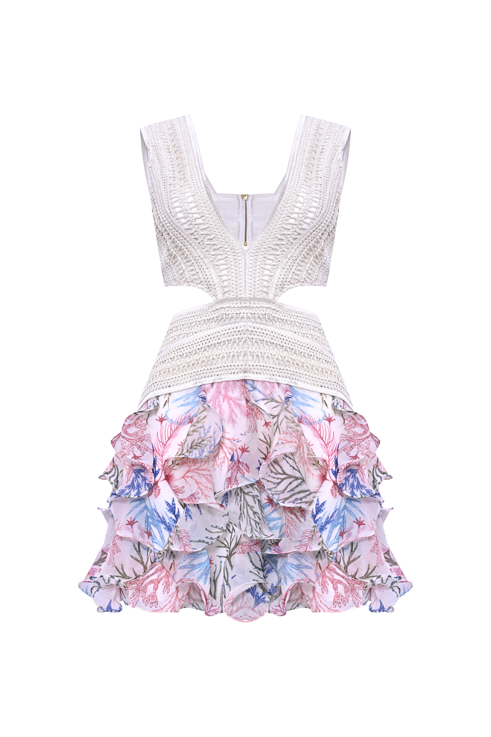 VESTIDO CURTO SEAWEED  OFF WHITE