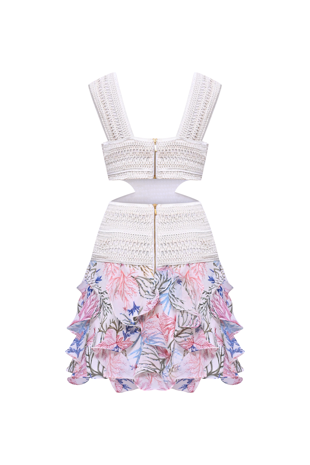 VESTIDO CURTO SEAWEED  OFF WHITE