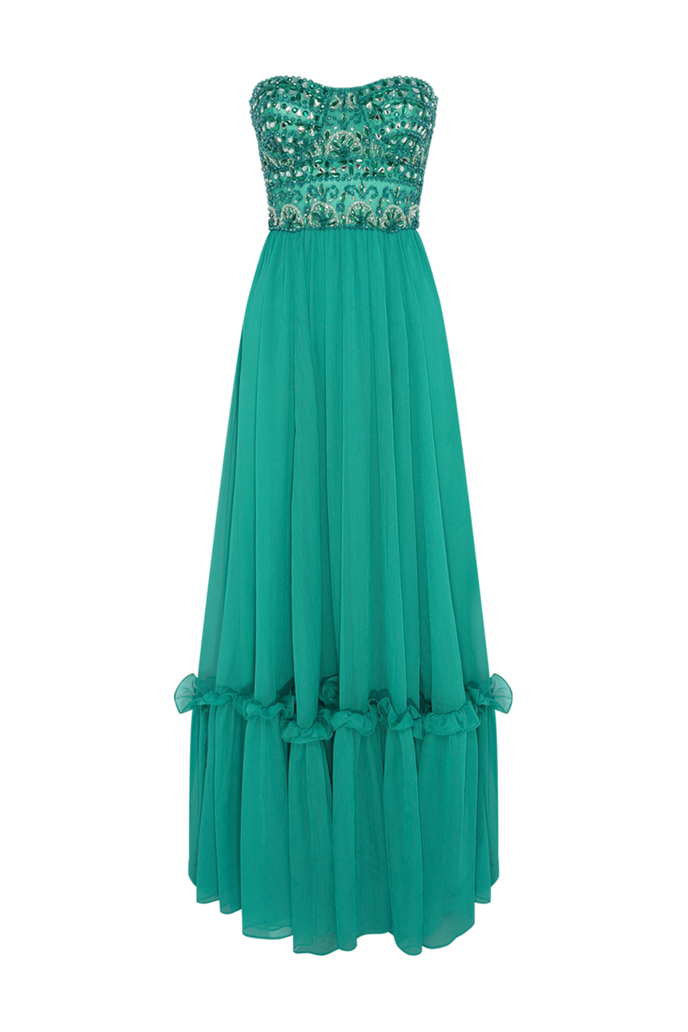 VESTIDO LONGO CHIFFON DAYDREAM VERDE
