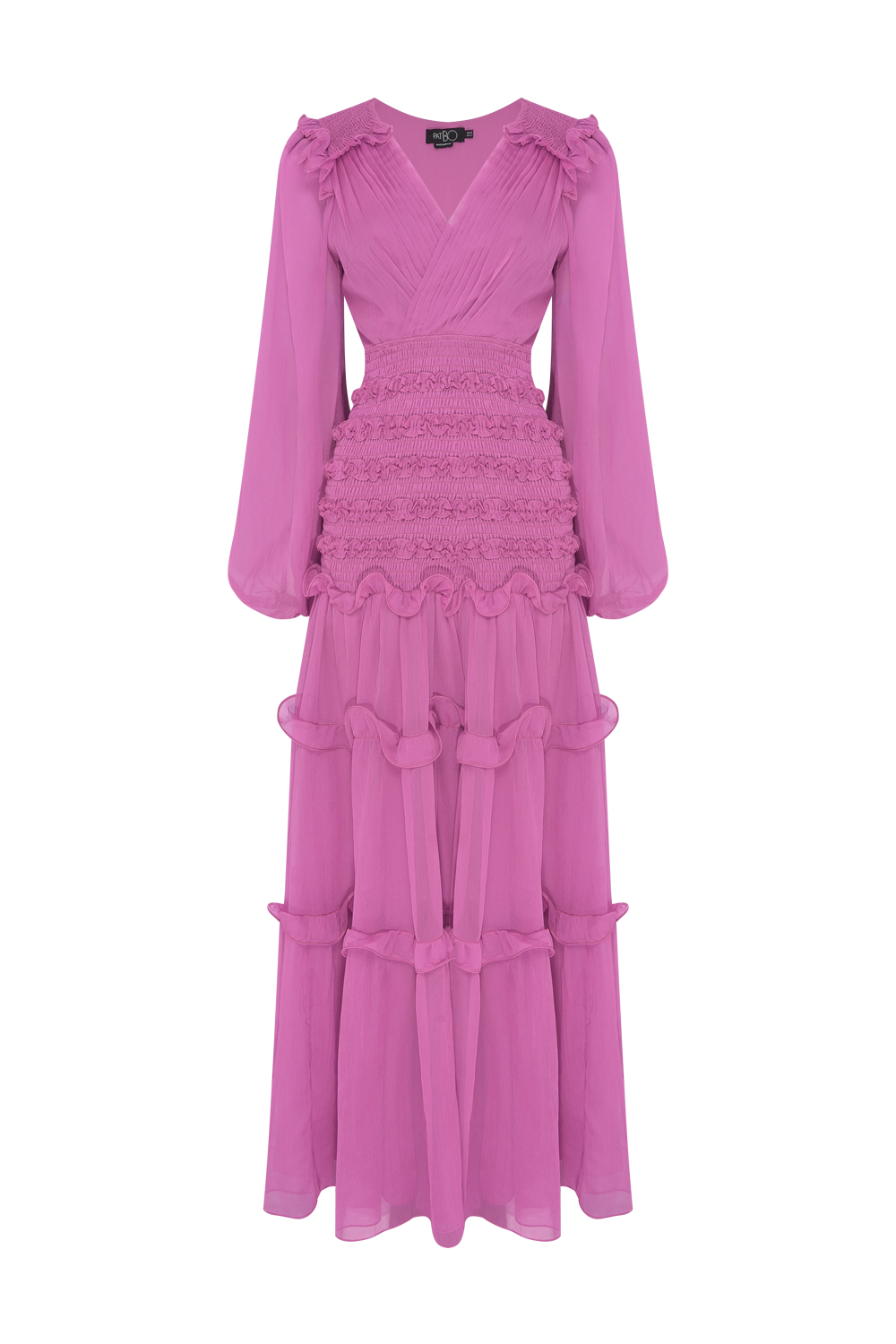 VESTIDO LONGO CHIFFON DAYDREAM ROSA