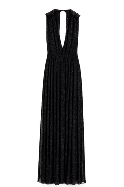 VESTIDO LONGO PAETÊ ANNIE PRETO