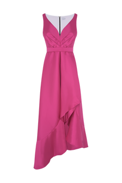VESTIDO LONGO ZIBELINE MEMORY FUCSIA