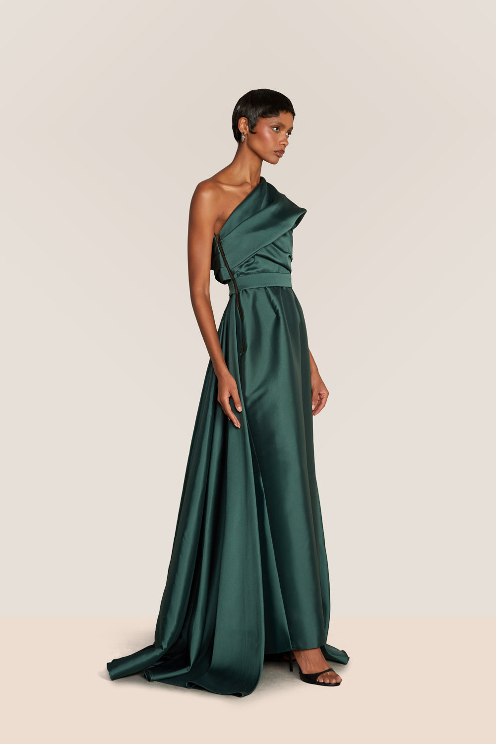 VESTIDO LONGO ZIBELINE MEMORY VERDE