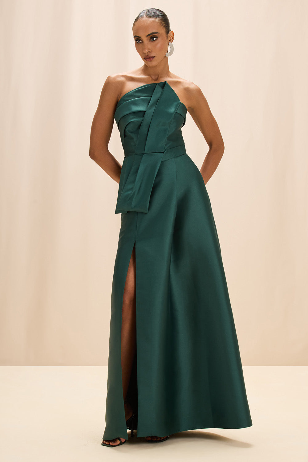 VESTIDO LONGO ZIBELINE MEMORY VERDE