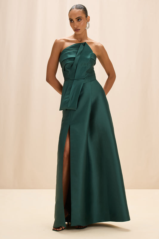VESTIDO LONGO ZIBELINE MEMORY VERDE