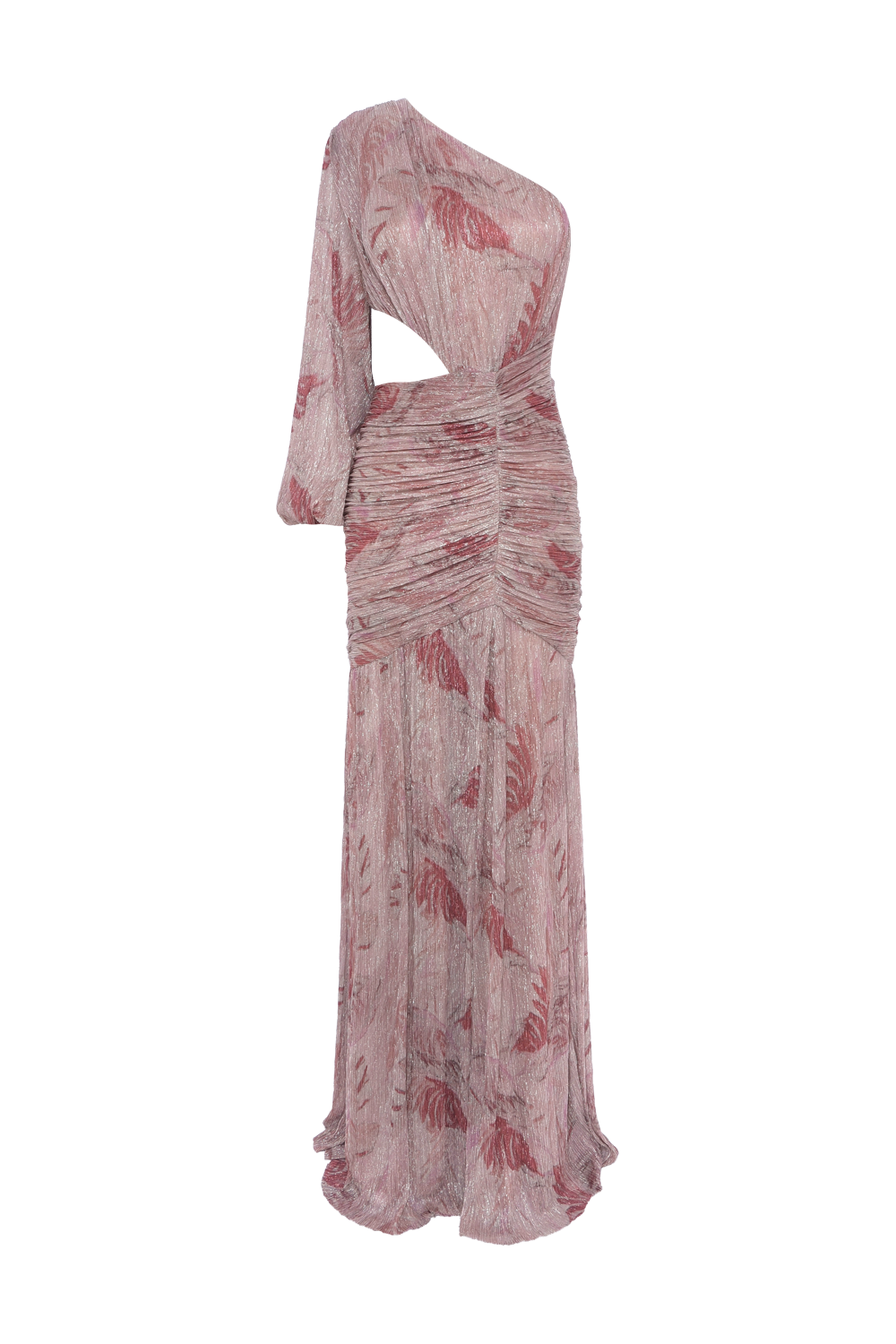 VESTIDO LONGO FEATHERS ROSE