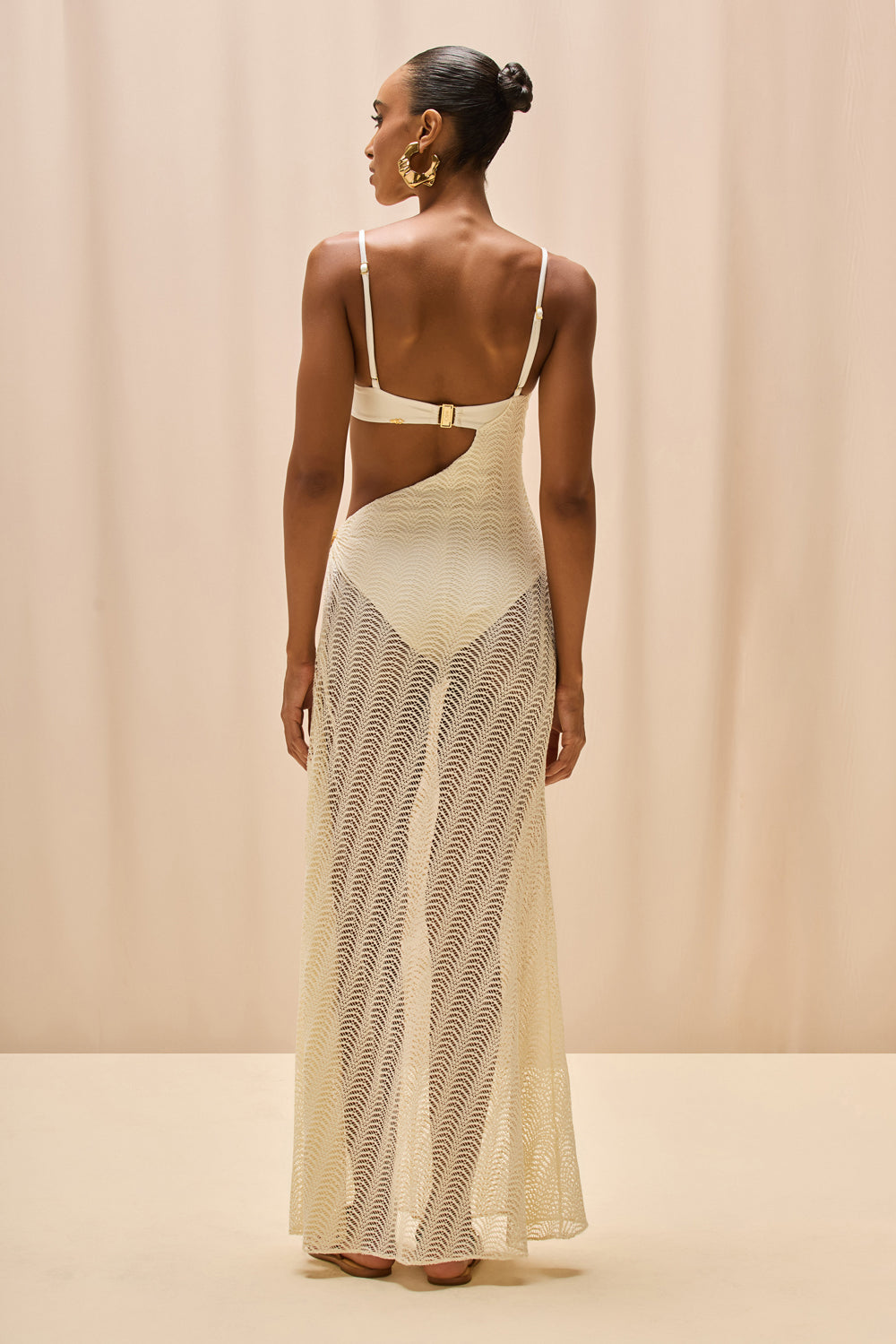 VESTIDO LONGO TELA WAVES OFF WHITE