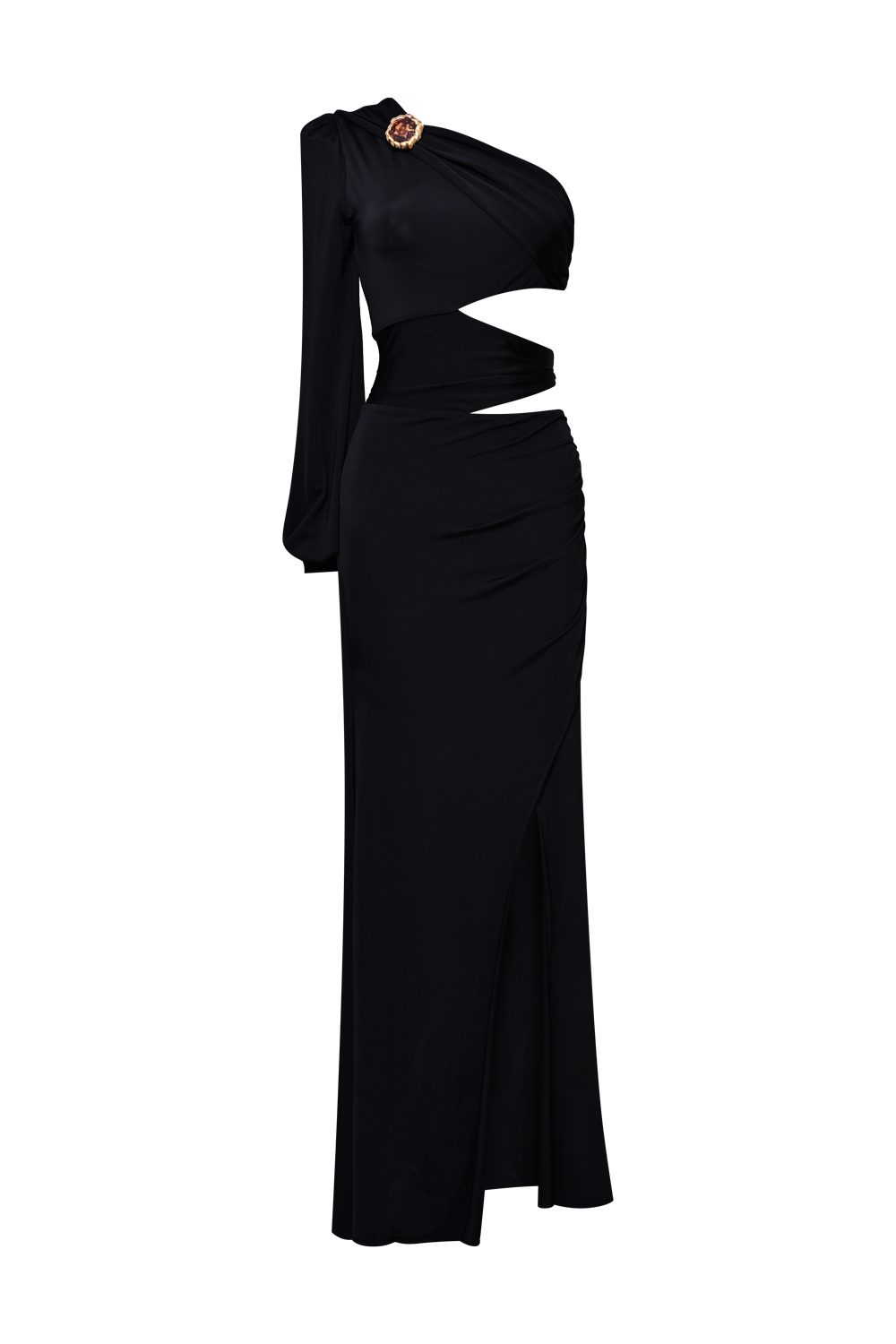 VESTIDO LONGO 
MOONLIT JERSEY  PRETO