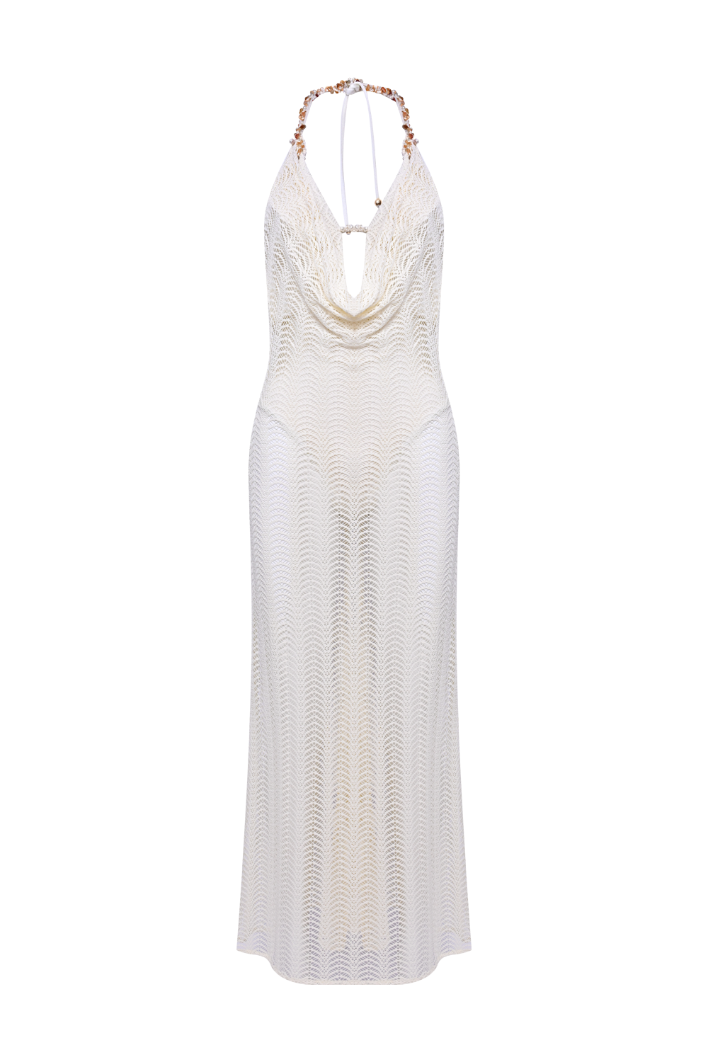 VESTIDO LONGO TELA WAVES OFF WHITE