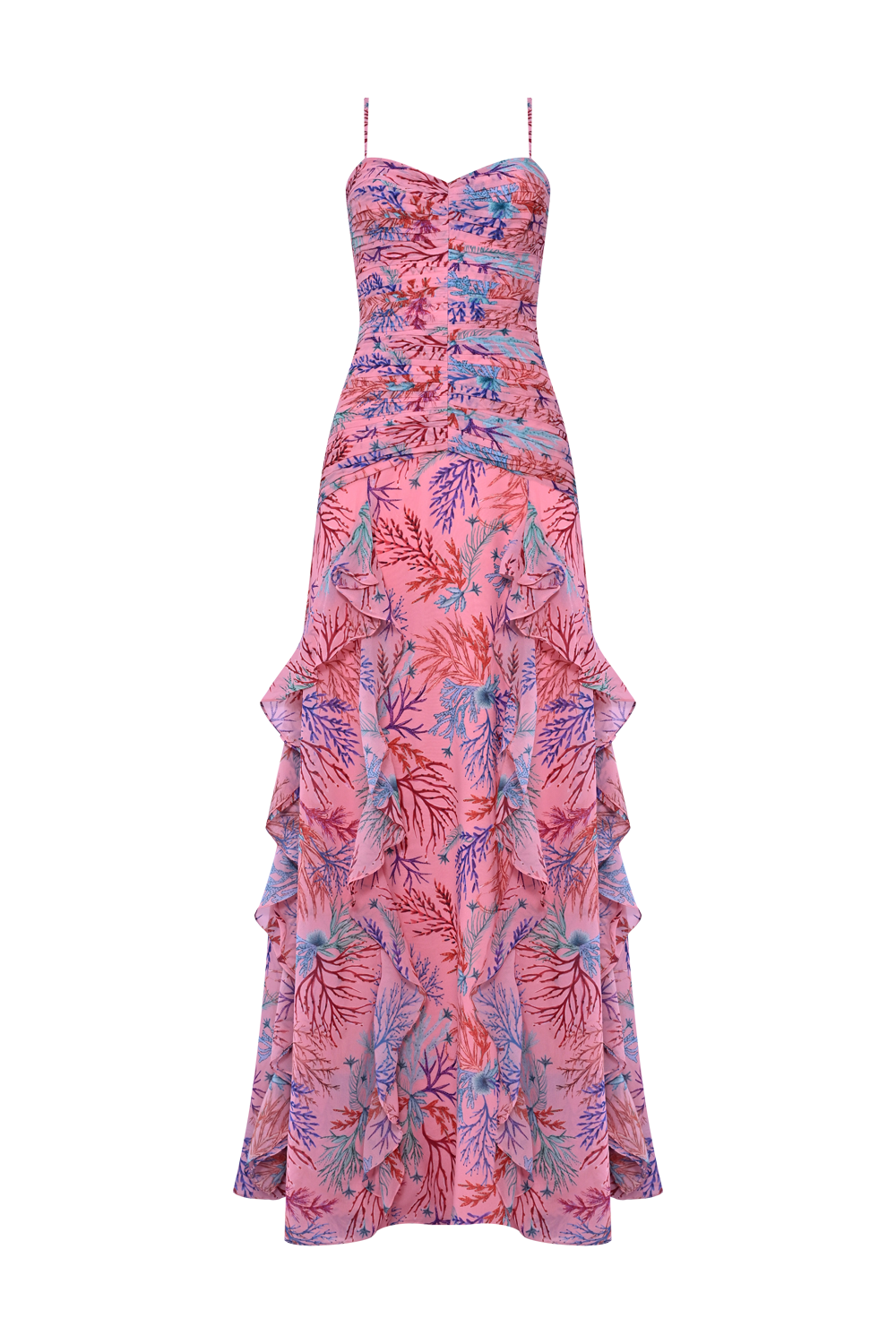 VESTIDO LONGO SEAWEED  ROSA CLARO