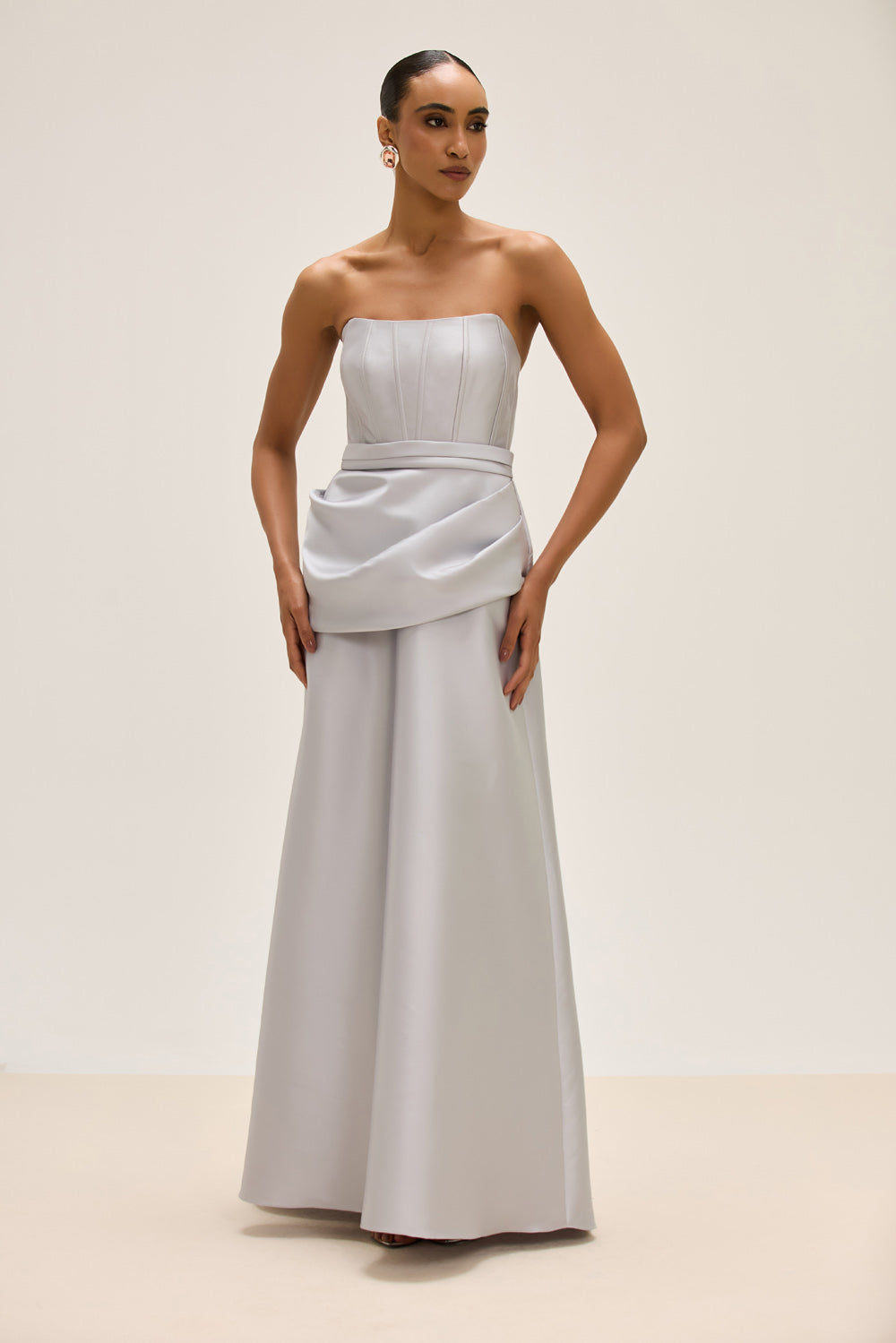 VESTIDO LONGO ZIBELINE RADIANT PRATA