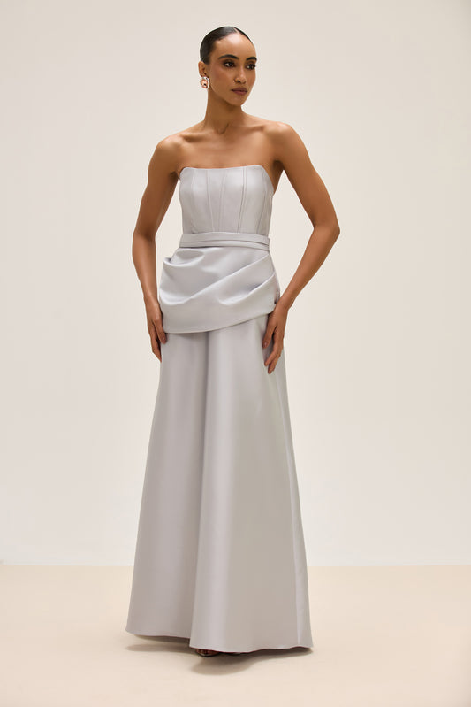 VESTIDO LONGO ZIBELINE RADIANT PRATA