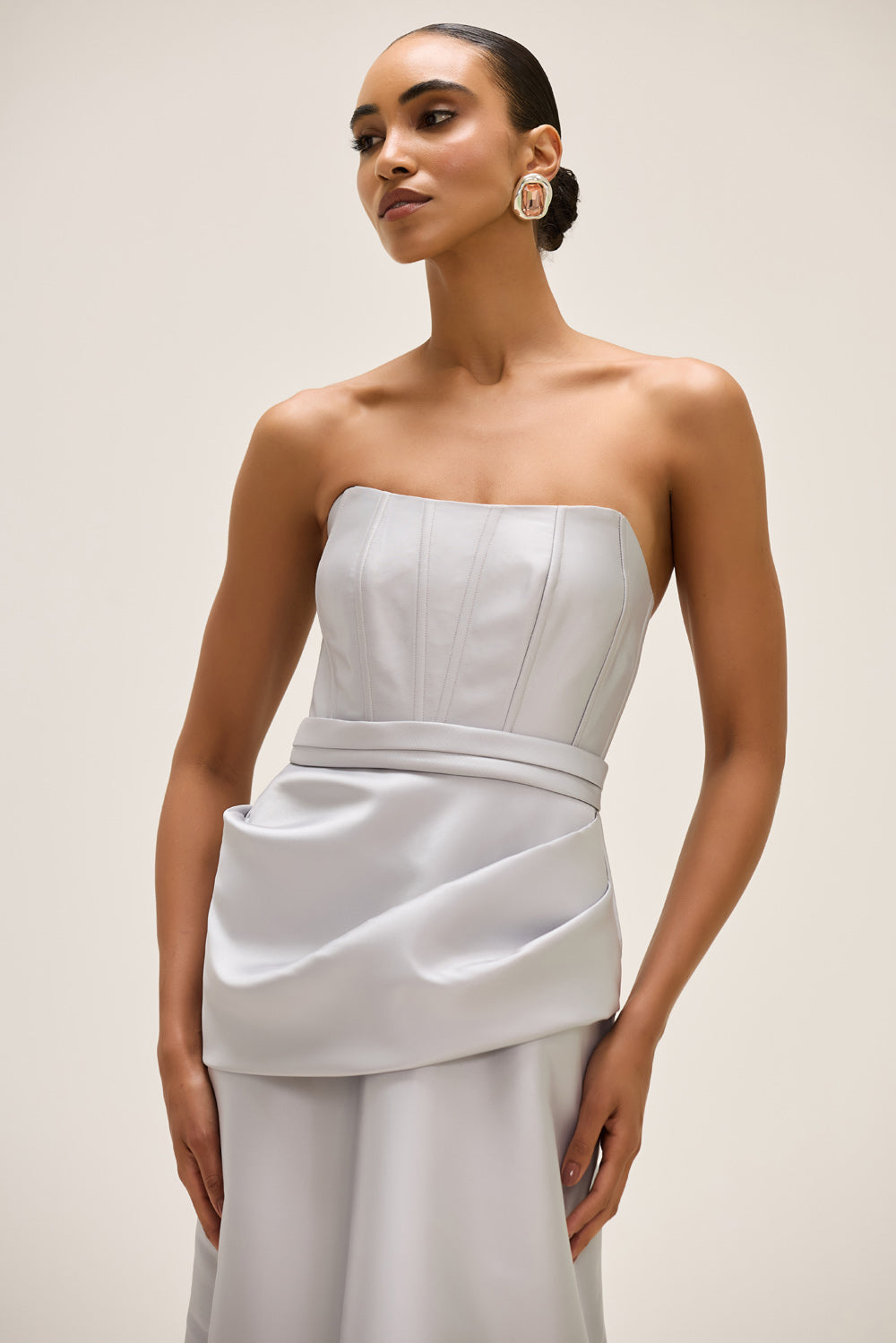 VESTIDO LONGO ZIBELINE RADIANT PRATA