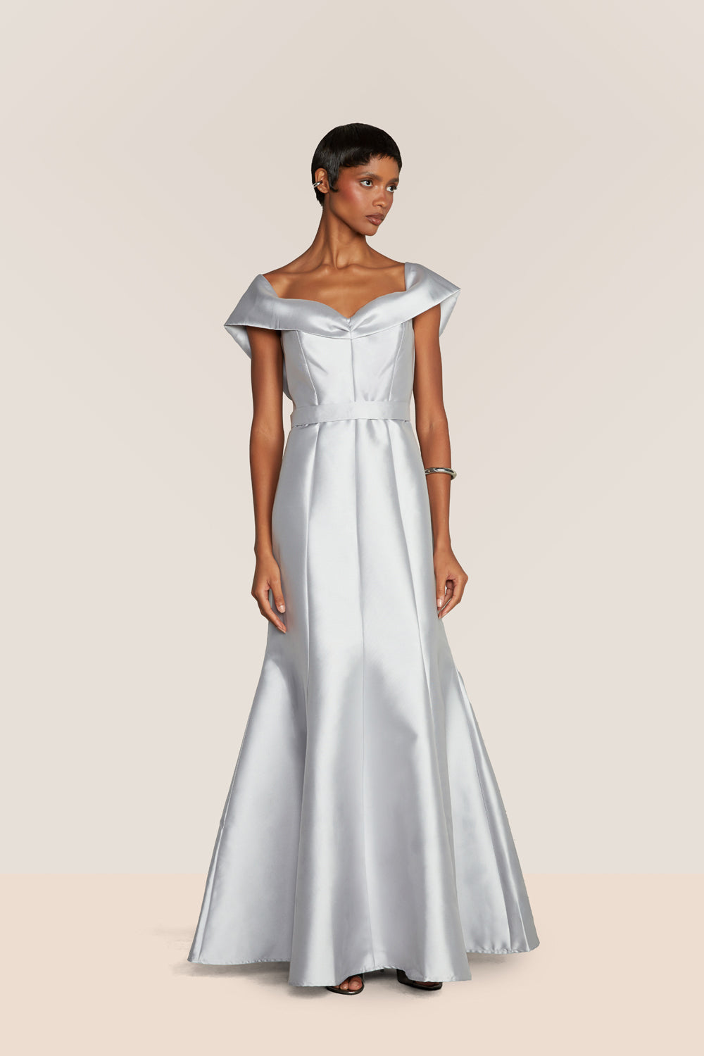 VESTIDO LONGO ZIBELINE RADIANT PRATA