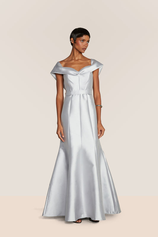 VESTIDO LONGO ZIBELINE RADIANT PRATA