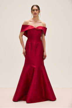 VESTIDO LONGO ZIBELINE RADIANT VERMELHO
