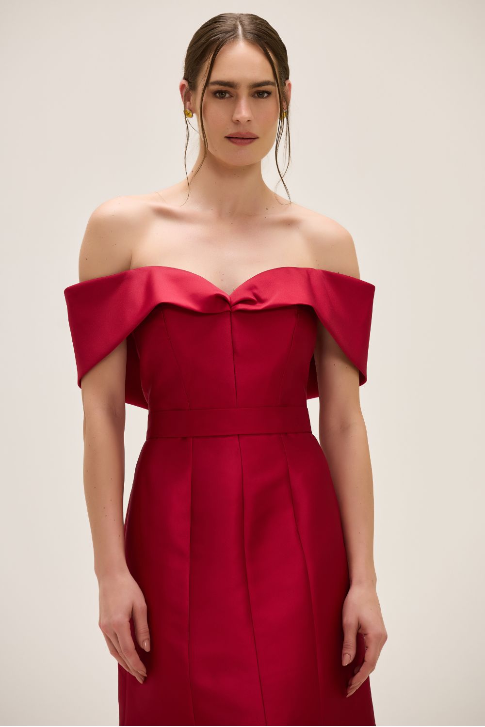 VESTIDO LONGO ZIBELINE RADIANT VERMELHO