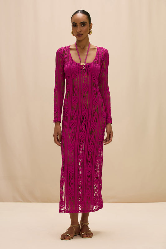 VESTIDO LONGO MALHA MYRA ROSA