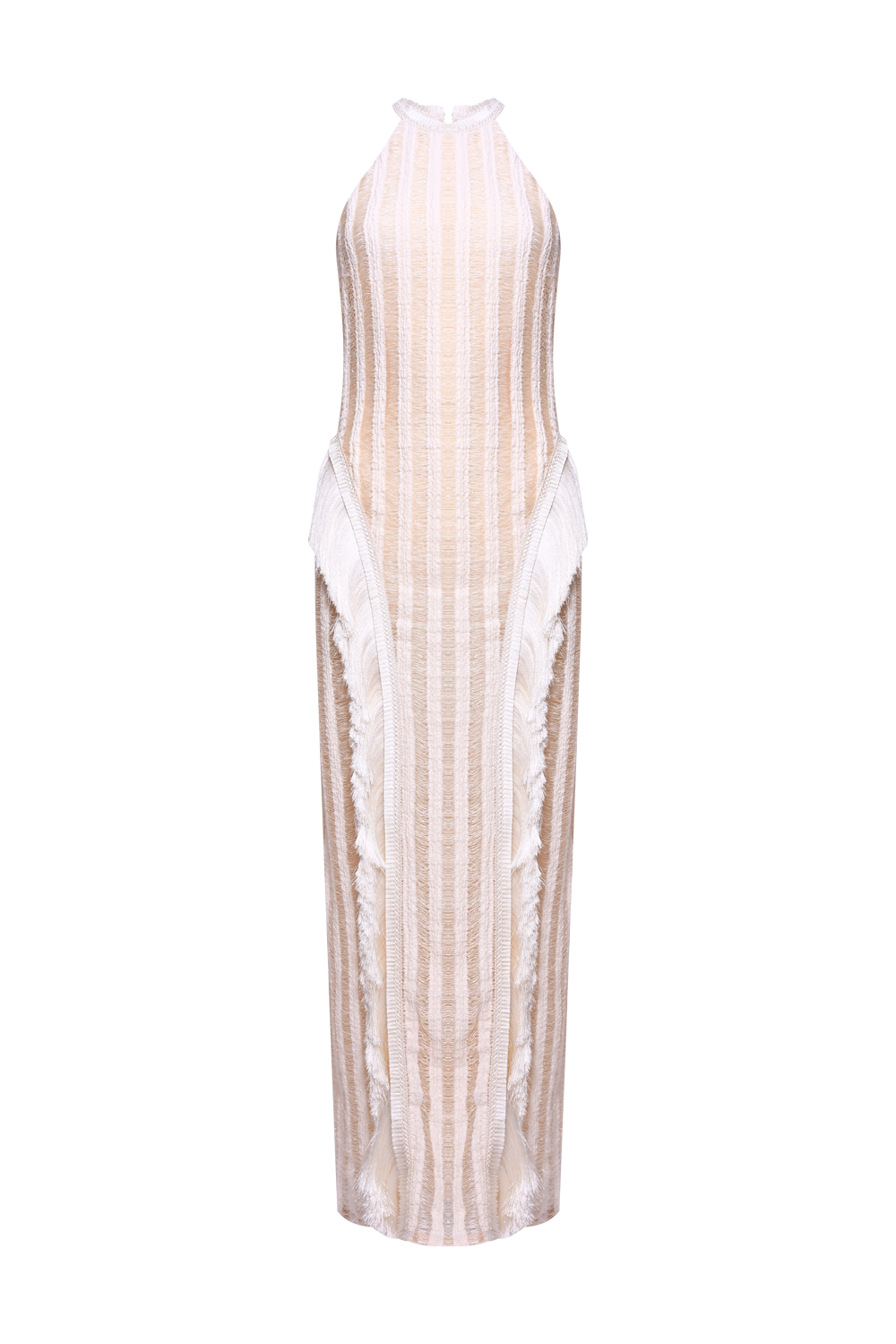 VESTIDO LONGO TELA CELESTE OFF WHITE