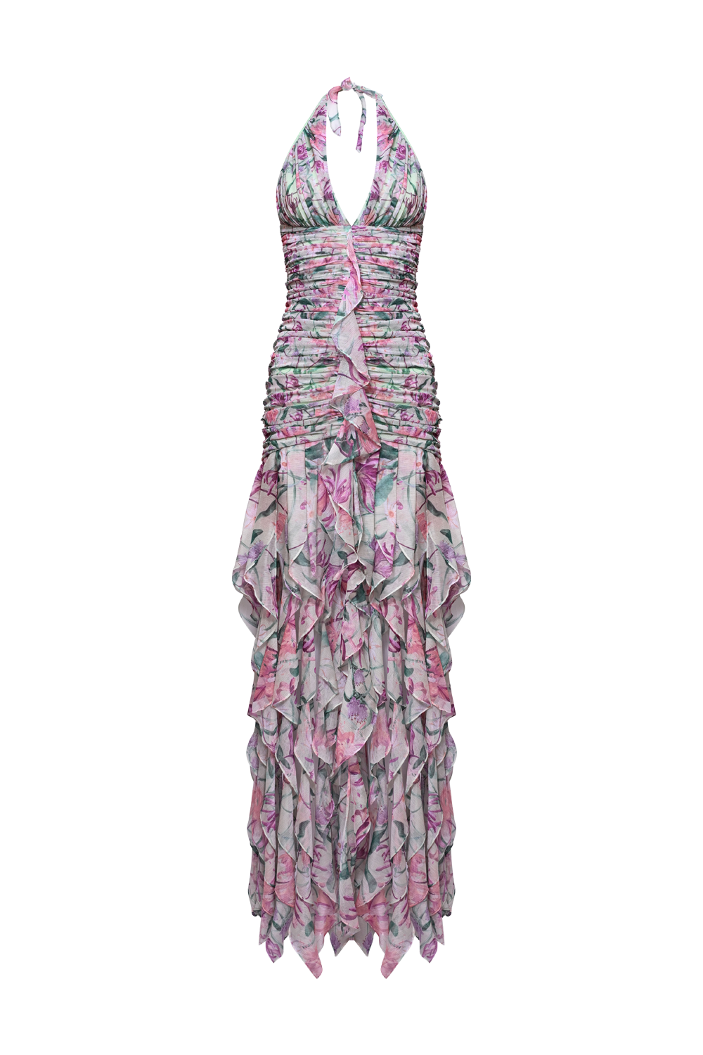 VESTIDO LONGO HONEY FLOWER VERDE