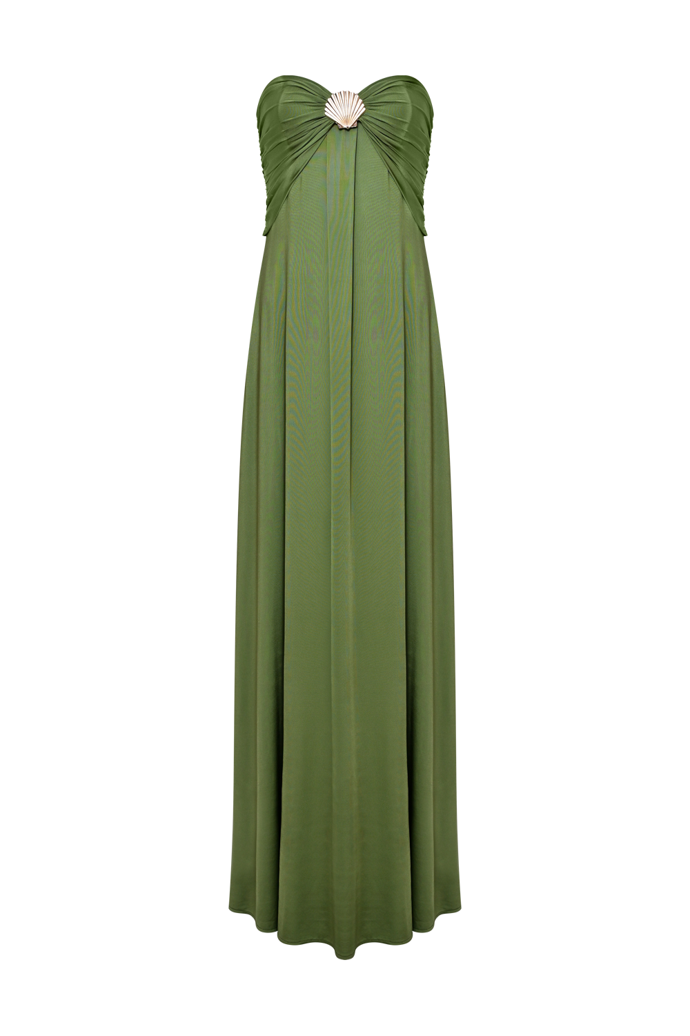 VESTIDO LONGO JERSEY INTENSITY VERDE