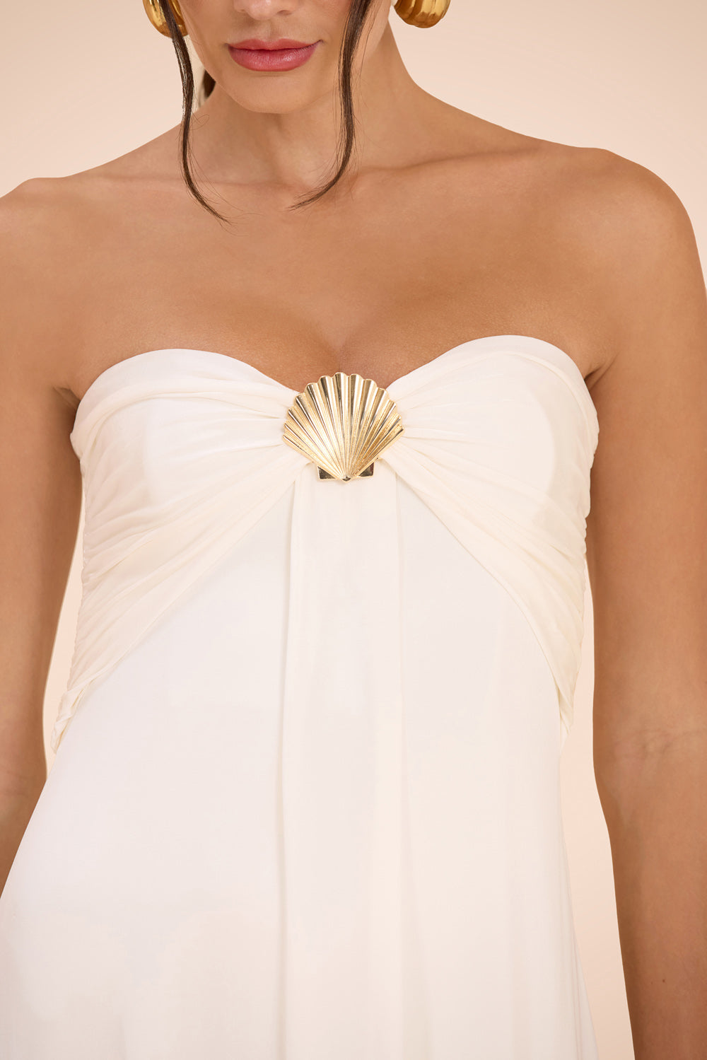 VESTIDO LONGO JERSEY INTENSITY OFF WHITE