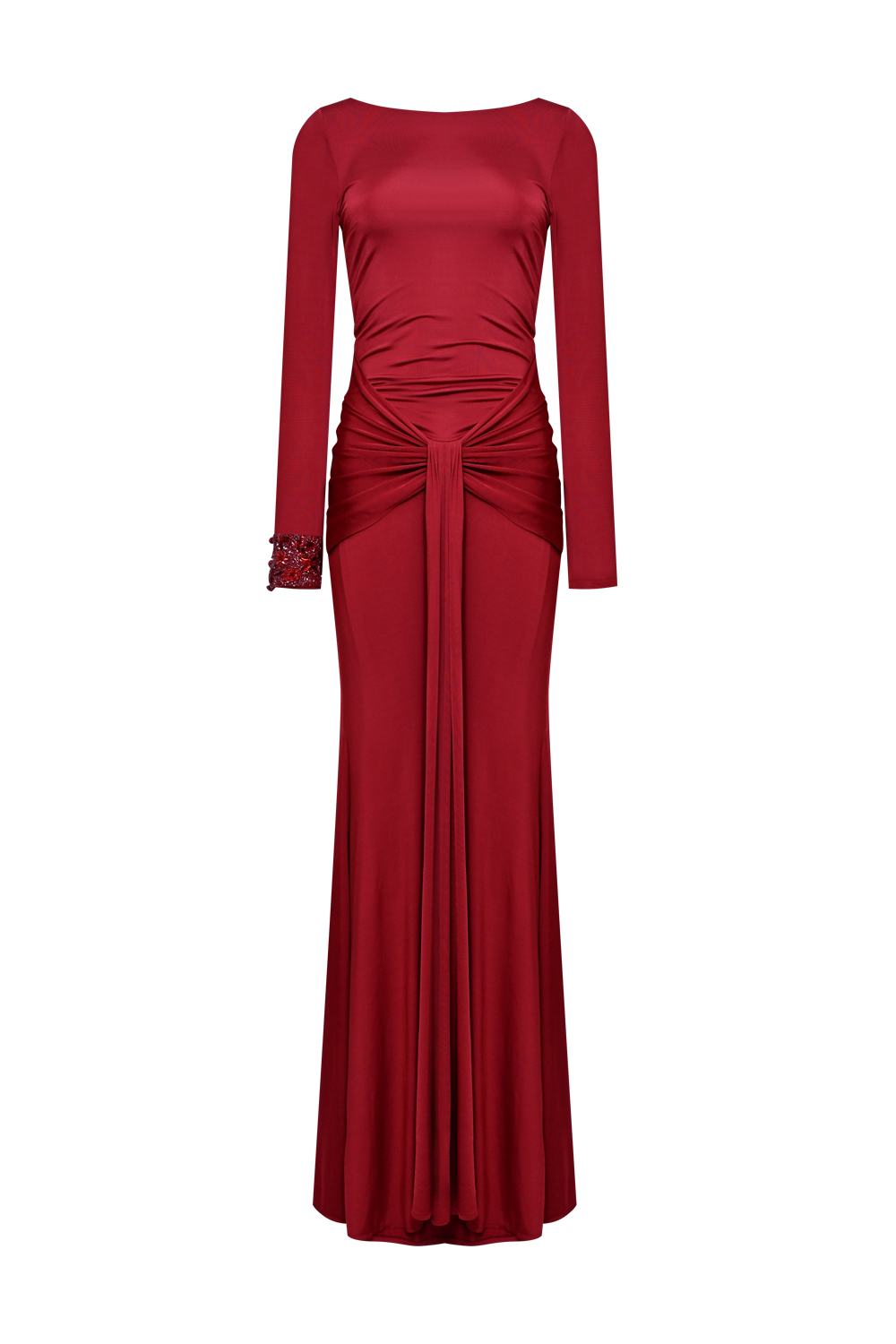 VESTIDO LONGO JERSEY INTENSITY VERMELHO
