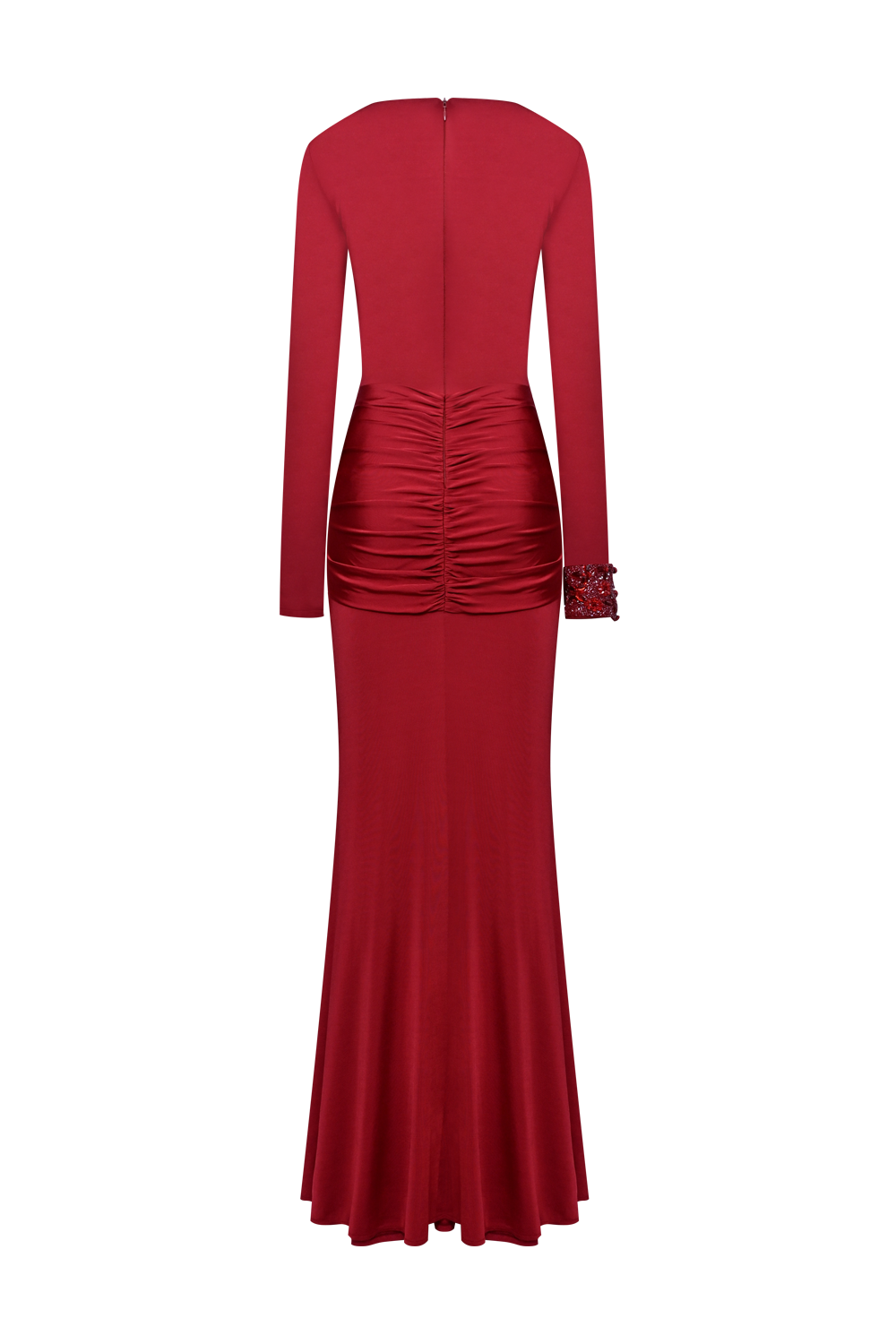 VESTIDO LONGO JERSEY INTENSITY VERMELHO