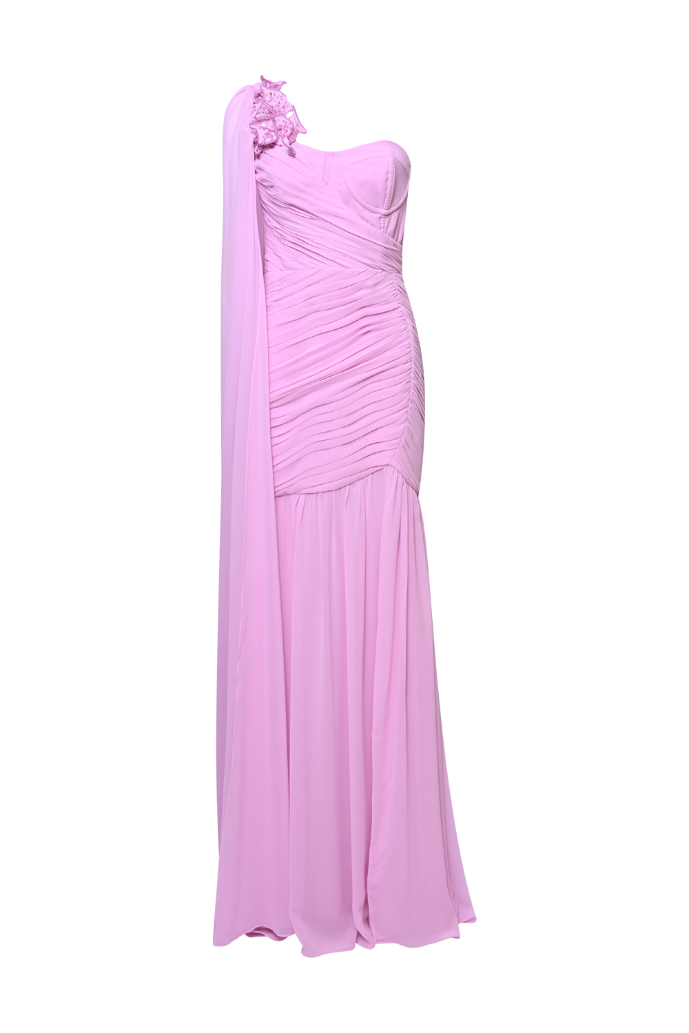 VESTIDO LONGO PATBO ROSA CLARO