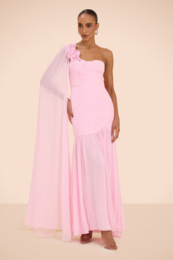 VESTIDO LONGO PATBO ROSA CLARO