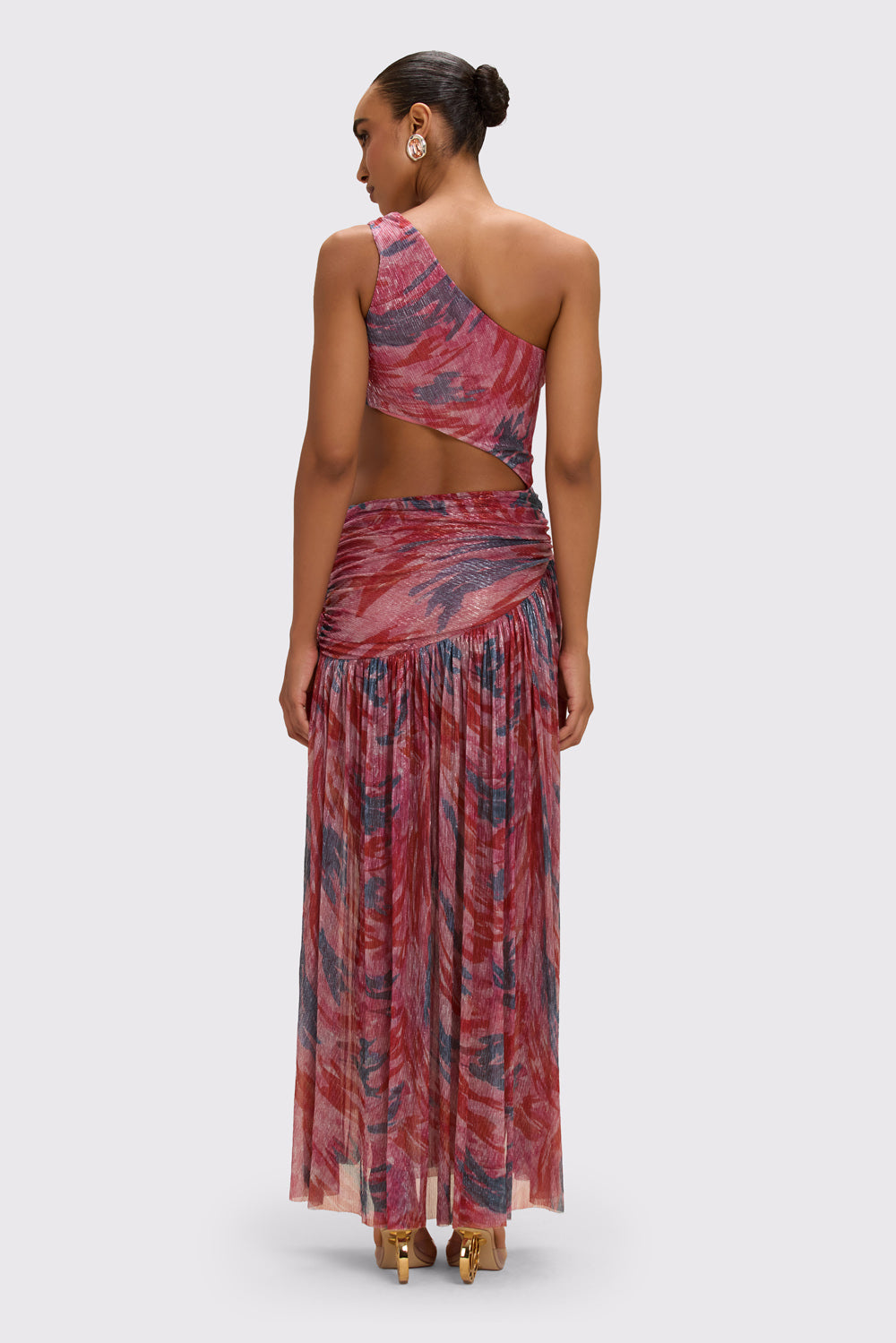 VESTIDO LONGO TWIST ROSA