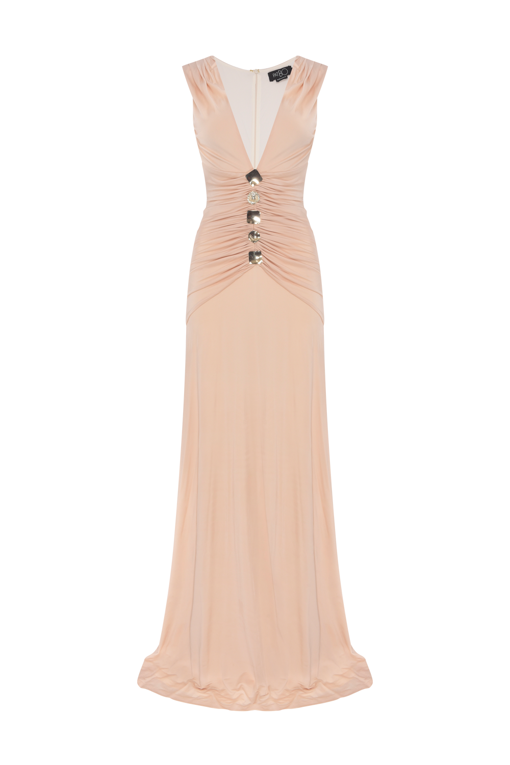 VESTIDO LONGO MOONLIT JERSEY  BEGE