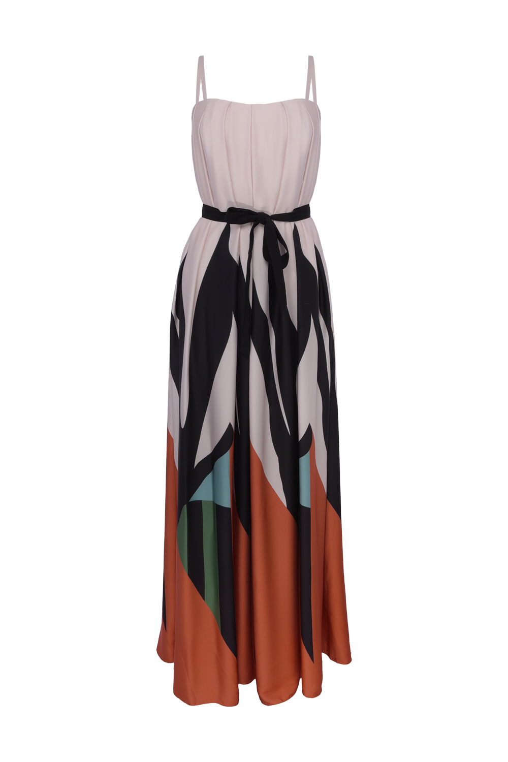 VESTIDO LONGO ESTAMPA TEMPO UNICA