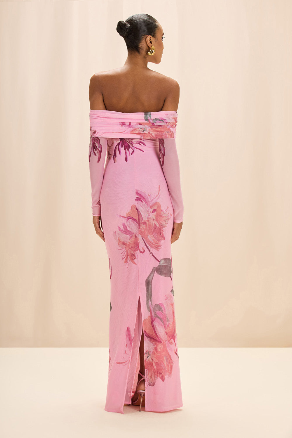 VESTIDO LONGO HONEY FLOWER ROSA