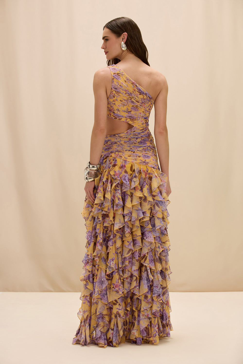 VESTIDO LONGO PEONY AMARELO