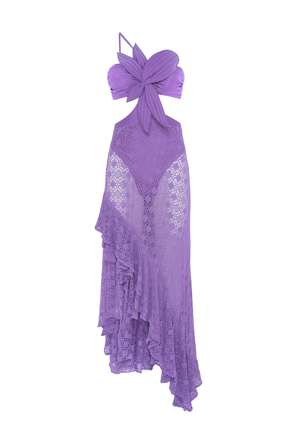 VESTIDO LONGO TELA SIRENA LILAS