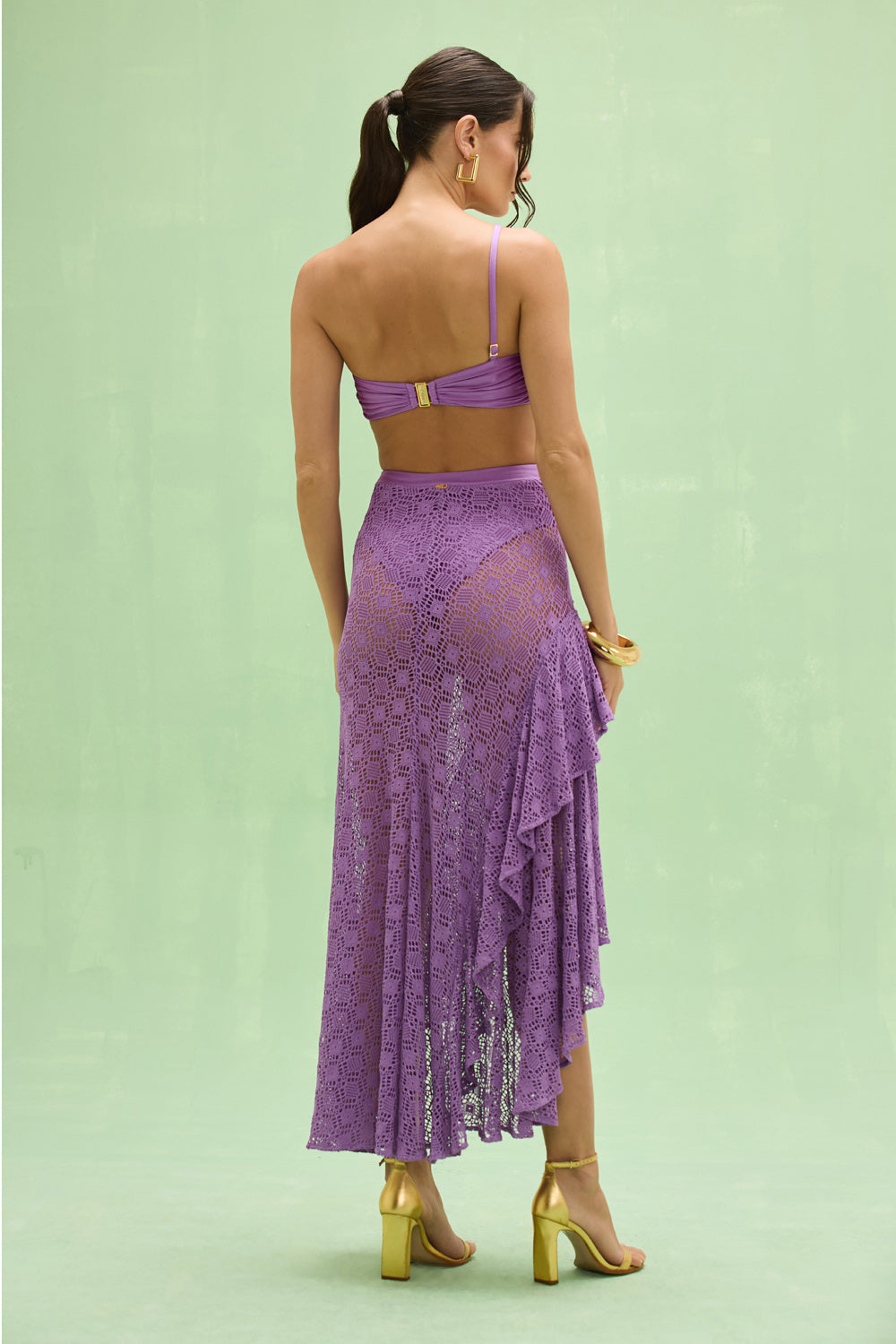 VESTIDO LONGO TELA SIRENA LILAS
