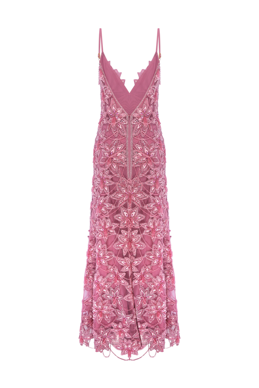 VESTIDO LONGO AMELIA EMBROIDERY ROSA