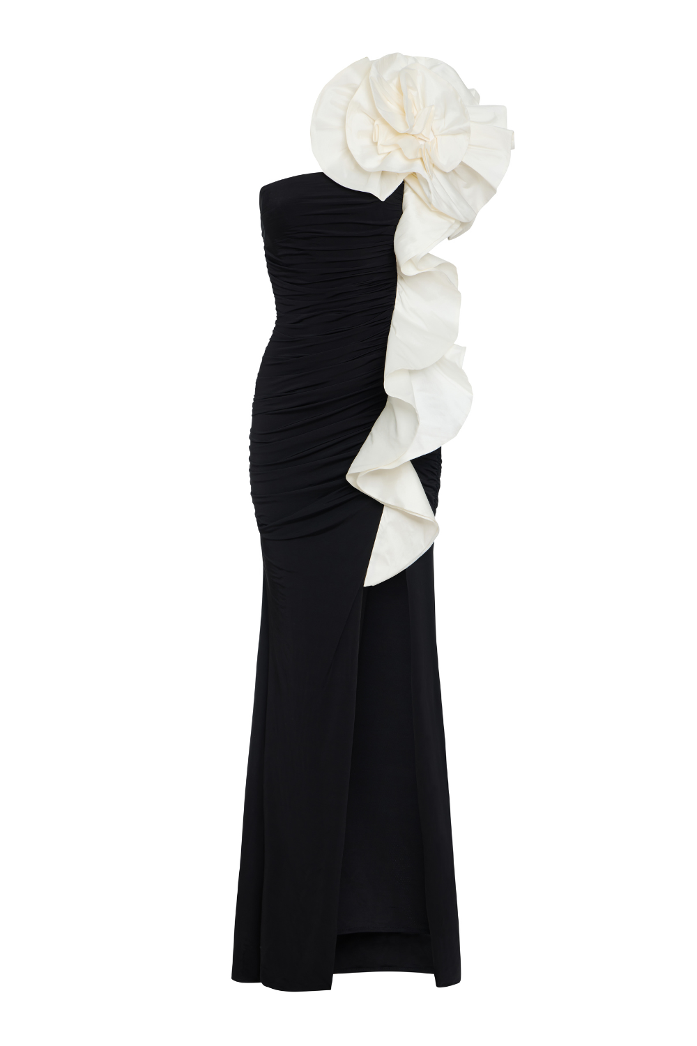 VESTIDO LONGO TAFETÁ CECILIA PRETO
