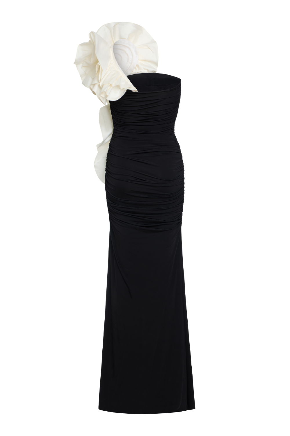 VESTIDO LONGO TAFETÁ CECILIA PRETO