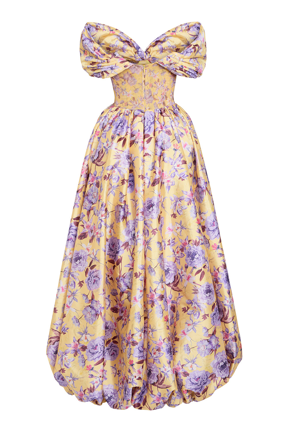 VESTIDO LONGO PEONY DOTS
 AMARELO